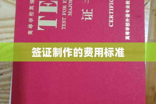 河北签证制作的费用标准